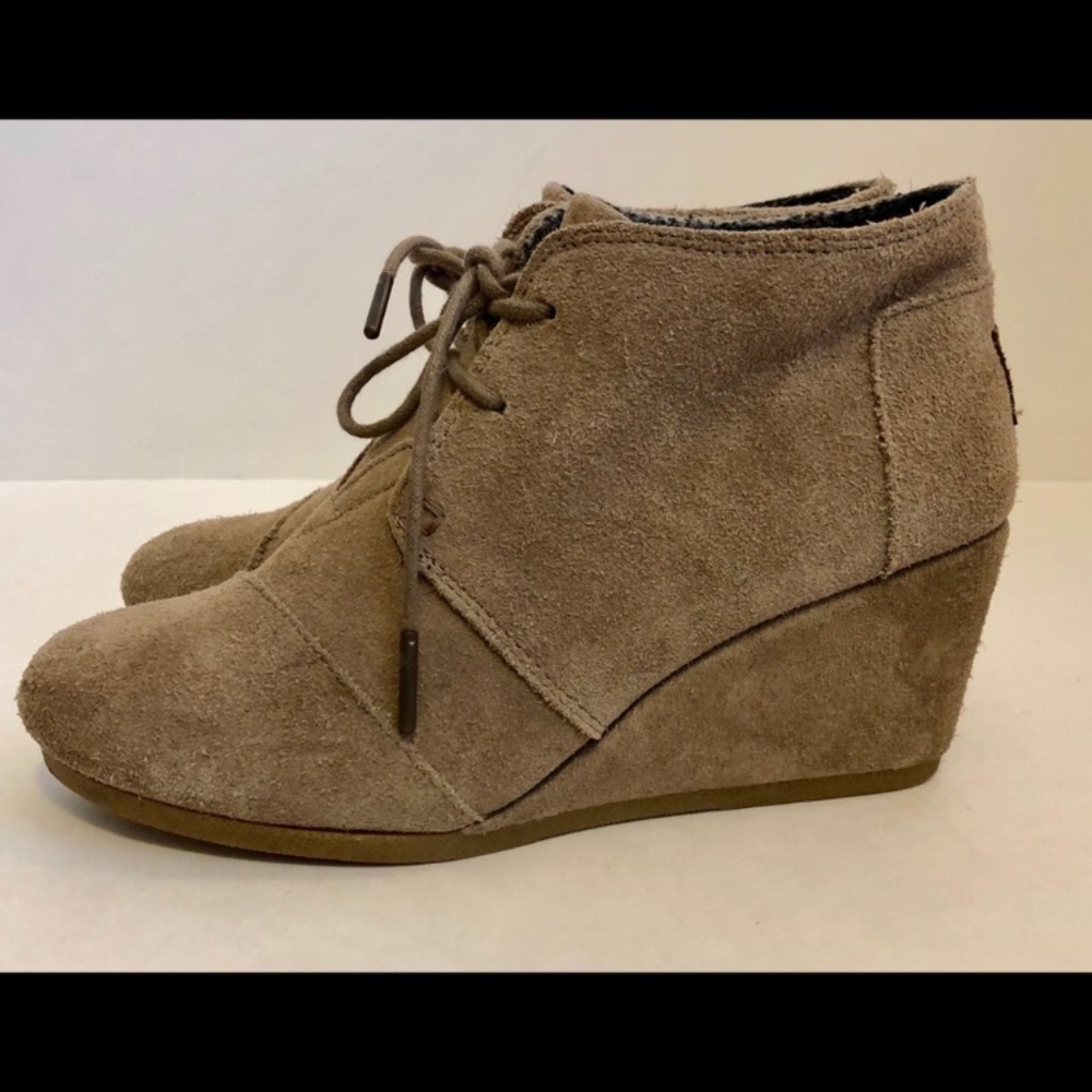 TOMS wedge booties